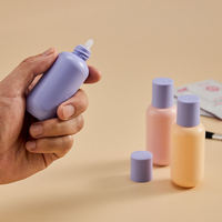 Bouteilles en plastique HDPE personnalisées de 30 ml, 40 ml, 50 ml pour primer, crème solaire, fond de teint, lotion, emballage en plastique