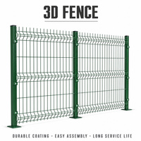Panneau de clôture 3D en treillis soudé en acier pour périmètre de base de station de maintenance, facile à assembler, résistant aux intempéries, longue durée de vie