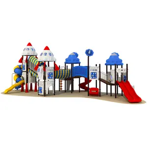 एल्यूमिनियम स्लाइड ट्यूब स्विंग और पार्क राइड के साथ बड़ा आउटडोर खेल का मैदान सेट, बच्चों के लिए गार्डन प्लेहाउस खिलौना स्टैंड, पिछवाड़े के लिए