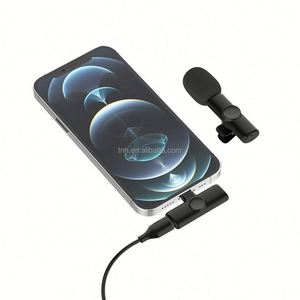 Système de microphone cravate double sans fil <span class=keywords><strong>Bluetooth</strong></span> TNH K11 avec interface USB-C, microphone audio-vidéo portable <span class=keywords><strong>pour</strong></span> téléphones et appareils photo - Product Image 6