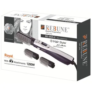 Máy Tạo Kiểu Tóc REBUNE 1200W Công Cụ Tạo Kiểu Tóc Mới 3 Trong 1 Lược Điện Đa Năng Làm Nóng Nhanh (3S) Bàn Chải Máy Sấy Tóc