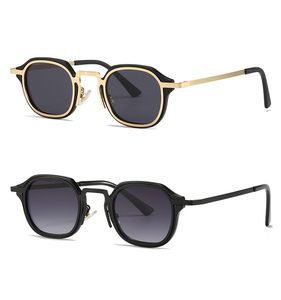 Mans square Black Designer Gradient Vintage Metal <b>Frame</b> Sunglasses Gafas De Sol - Product Image 1