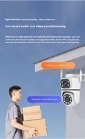 OEM/ODM Smart Small Tuya Smart Caméra de sécurité domestique sans fil Hd Cctv double objectif Ptz Speed Dome Outdoor Wifi Ip Camera