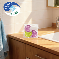 Capsules de lessive concentrées en gel 4-en-1 OEM ODM pour vêtements, marque privée