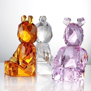 Oso de Peluche de Cristal Bajia Violent Bear, Juguete de Moda de Celebridad de Internet, Adorno de Escritorio, Figura de Mano, Decoraciones de Cristal - Product Image 4
