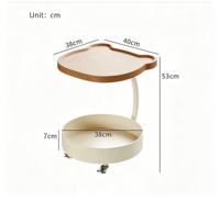 Table d'appoint en forme d'ours, table basse de salon, petite table mobile, moderne, minimaliste, créative, rangement latéral, durable, décorative