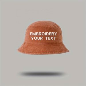 Chapeau seau brodé personnalisé réglable en coton casquette de protection solaire extérieure pour hommes femmes dessiné à la main une pièce quantité minimale de commande pour le cyclisme - Product Image 6