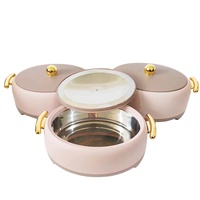 Ensemble de 3 pièces pour chauffe-aliments chauffants de 1,5L + 2L + 2,5L Ensemble de récipients de stockage d'aliments