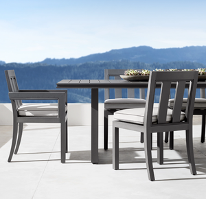 Chaise sans accoudoirs de patio tout temps <span class=keywords><strong>COSTA</strong></span> ensemble de salle à manger de plage de jardin chaise d'appoint de salle à manger en aluminium de meubles en métal fabriqués à la main - Product Image 6