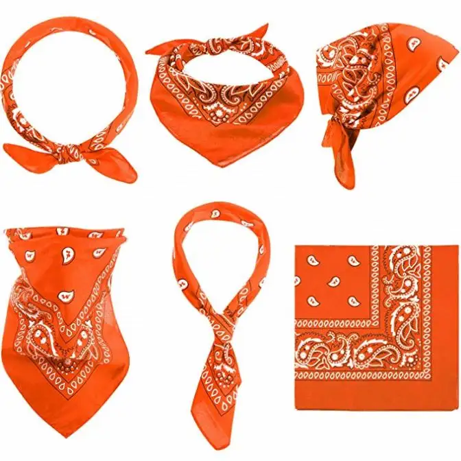 कस्टम डिजिटल मुद्रण साटन वर्ग Bandana डिजाइनरों के लिए सिर पर दुपट्टा महिलाओं