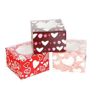 KM กล่องของชำร่วยสีชมพูสำหรับของขวัญเล็กๆกล่องเบเกอรี่ <span class=keywords><strong>Gabel</strong></span> สำหรับคุกกี้ - Product Image 4