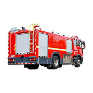 Camion de pompiers HOWO 4x2 de taille moyenne 8000L, Ventes en gros de camions de pompiers, Fabricant de camions de pompiers - Product Image 1