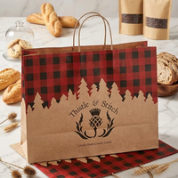 Petit sac en papier blanc avec estampage à chaud doré, idéal pour souvenirs et cadeaux de remerciement, design durable style kraft, très demandé