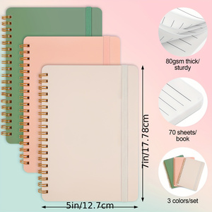 <span class=keywords><strong>A5</strong></span> Tùy chỉnh cao đẳng cai trị xoắn ốc Tạp Chí máy tính xách tay lót bìa cứng không thấm nước PP bìa vải ràng buộc rời lá ràng buộc cho các văn bản - Product Image 4