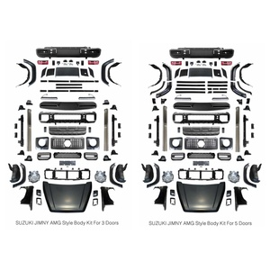 Kit carrosserie complet style G63 AMG pour Suzuki <span class=keywords><strong>Jimny</strong></span> 3 portes 5 portes JB74 JB64 2019-2025, kit de conversion, pare-chocs avant, pare-chocs arrière, capot - Product Image 1