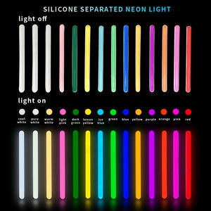 Nouveau <span class=keywords><strong>Tube</strong></span> Néon en Silicone 6mm DC12V 2.5 <span class=keywords><strong>cm</strong></span> <span class=keywords><strong>LED</strong></span> Bande Lumineuse 14 Couleurs Options Séparées Néons pour Enseignes - Product Image 4