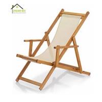 Fauteuil de terrasse pliable en bois de hêtre écologique, résistant à l'usure, à rayures Oxford, pour la maison, la terrasse, l'hôtel, l'extérieur