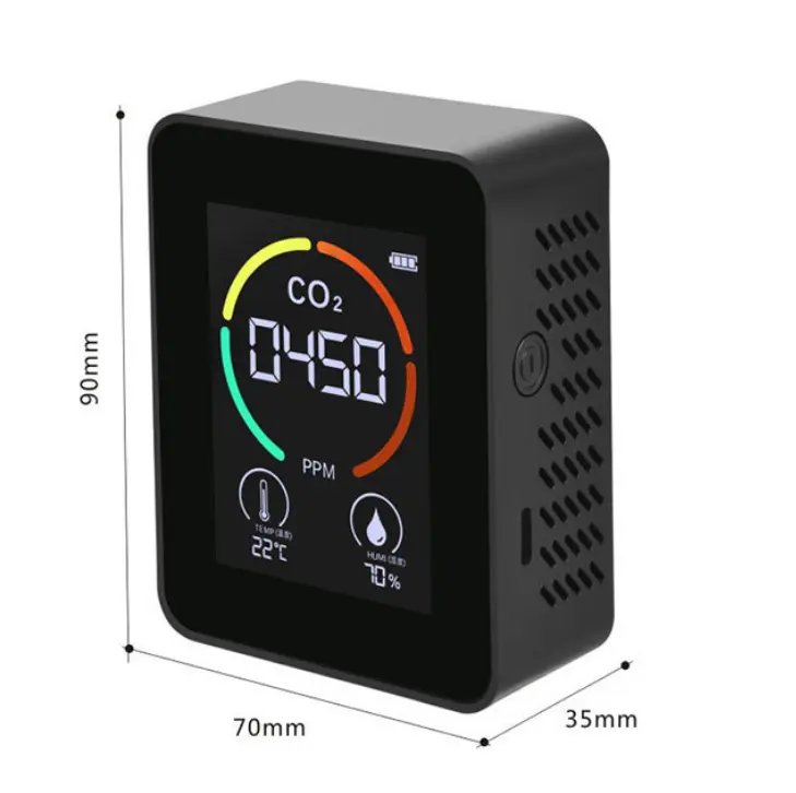 Digital CO2 Sensor Meters Mini Carbon Dioxide Detector Gas Analyzer Automotive Monitor USB Detector PM2.5 Meter