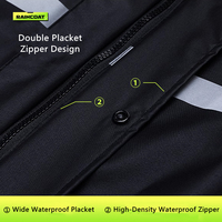 Ensemble imperméable unisexe pour moto – Ensemble de pluie épaissi, respirant et coupe-vent pour forte pluie, idéal pour la livraison de repas