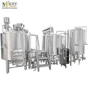 Micet 5bbl 7bbl microbrewery chìa khóa trao tay thiết bị nhà máy bia lên men PLC Hệ thống làm mát cho bia thủ công brewpub nhà hàng taproom - Product Image 1