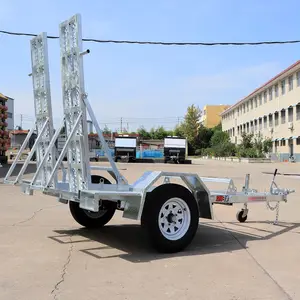 EVERUN Excavator Manufacturer Custom Hydraulic Farm Truck Travel Boat Trailer Mini Trailers