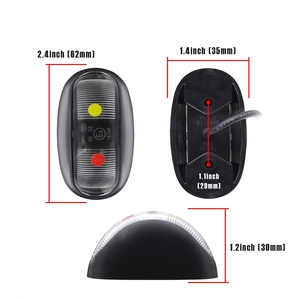 Feu stop à <span class=keywords><strong>LED</strong></span> 12V <span class=keywords><strong>24V</strong></span> Feu arrière de dégagement Feux de position latéraux - Product Image 6