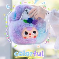 Vente en gros 100% Original 6 pièces/ensemble Série de sacs à main pour bébé Baby Three Baby Fruit, 3 figurines en vinyle et peluche en boîte mystère, jouets décoratifs pour sacs à main