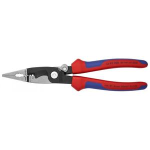 KNIPEX - 13 92 200 Pince pour installation électrique noire atramentisée, tête polie, poignées à gaines multi-composants - Product Image 1