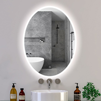 Luxury Custom Large Touch Sensor Screen LED Bath Mirror Lighting Modern Home Decor Wall Vanity for Bathroom Made Guangdong China