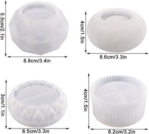 Moldes de Silicona de Grado Alimenticio, Ecológicos, Aptos para Microondas, para Macetas y Portavelas con Forma Irregular, Herramientas para Pasteles, Desechables - Product Image 2