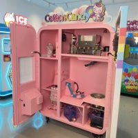 Machine à vendre des barbes à papa neuve, avec bras robotique Datang, capacité de 10 à 18 litres, garantie d'un an, alimentation par prise secteur, service en ligne 24h/24 et 7j/7