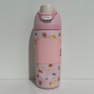 Vaso térmico de acero inoxidable de doble pared Ow de 16 oz, <span class=keywords><strong>botella</strong></span> de agua deportiva de alta calidad a prueba de fugas con pajita y diseños. - Product Image 6