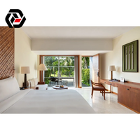 Ensemble de meubles de chambre à coucher de luxe pour hôtel 5 étoiles, avec panneaux miroirs LED, écologiques, finition brillante, taille King, modernes
