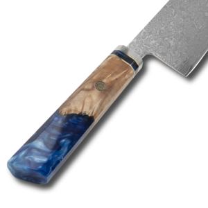 拉绳手柄8英寸大马士革菜刀手工VG10日本大马士革钢厨师刀 - Product Image 4