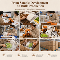Adorable peluche panda rouge en peluche douce, jouet en peluche mignon, cadeaux d'anniversaire pour enfants et adultes