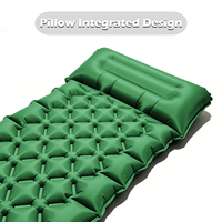 Matelas de camping gonflable ultraléger avec pompe à pied intégrée, oreiller, matelas pneumatique imperméable pour la randonnée