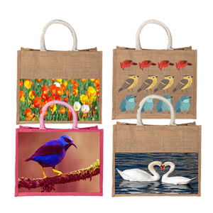 กระเป๋าถือผู้หญิงสีดำ กระเป๋าโท้ทพร้อมกระเป๋าผ้ากระสอบขนาดใหญ่ พิมพ์ลายดิจิทัล ผลิตในอินเดีย รัฐเบงกอลตะวันตก - Product Image 4