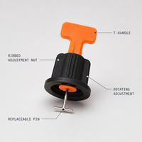 Outil de nivellement de carreaux personnalisé par le fabricant avec broches interchangeables, système de nivellement de carreaux, gadget de pose de carreaux, ajustement de positionnement pour carreaux muraux