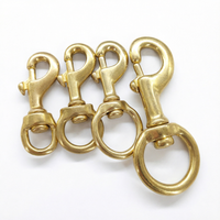 HORSE LOVE Classique 1 1/8" Crochets pivotants à ressort en laiton et mousquetons, accessoires de maroquinerie durables avec mousqueton en laiton massif
