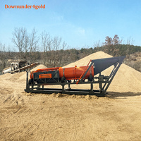Trommel de lavage d'or avec tamis résistant à l'usure, capacité 100 tonnes/heure, pour l'extraction aurifère dans le désert, avec assistance technique