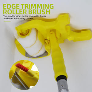 <span class=keywords><strong>Rouleau</strong></span> de <span class=keywords><strong>peinture</strong></span> professionnel mural portatif avec brosse, pour la séparation des couleurs et le finissage, avec <span class=keywords><strong>manche</strong></span> télescopique en aluminium réglable, pour <span class=keywords><strong>peinture</strong></span> DIY - Product Image 1