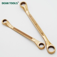 Clé à douille double à embouts décalés anti-étincelles 30*32mm, clé de sécurité sans étincelles, clé à douille double à embouts décalés en bronze d'aluminium
