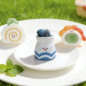 Yu Mo Craft Treasure Sushi Pai Crystal Resin Figurine <b>Blind</b> Box Cartoon Desk Ornament Gift for Friends - Product Image 3