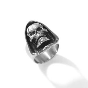 도매 공장 프로모션 펑크 개인화 된 죽음 해골 반지 조수 남자 스테인레스 스틸 손가락 반지 남자의 반지 - Product Image 3