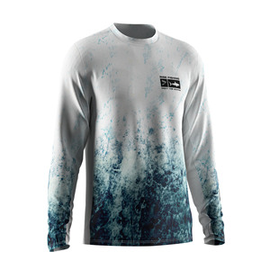 T-shirt UV fonctionnel en maille extensible avec impression par sublimation durable pour la pêche en paddleboard - Product Image 5