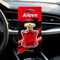 Désodorisant de voiture personnalisé avec logo, en forme de flacon de parfum, désodorisant en papier