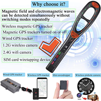 HK809 Détecteur de signal GPS sans fil Détecteur de dispositif anti-écoute Détecteur de traqueur GPS