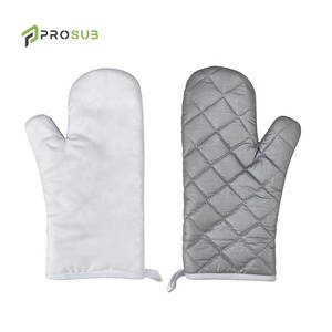 Gants capteur de Sublimation en lin, avec Logo personnalisé, résistants à la chaleur, pour four - Product Image 3
