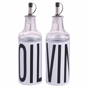 Ensemble de vaisselle en verre BIG IS MORE, 4 pièces, blanc + support - Product Image 2