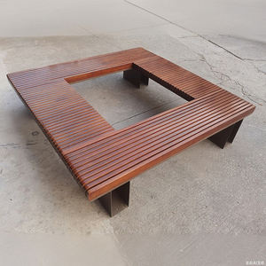 Panche per esterni di qualità Premium Design personalizzato per parchi palestra-banco albero protetto UV impermeabile intorno al Design Museum-Friendly - Product Image 6